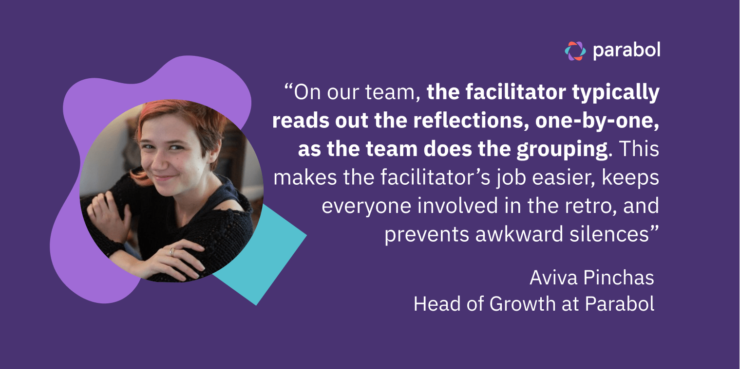 Quote on how facilitators typically manage the Group phase