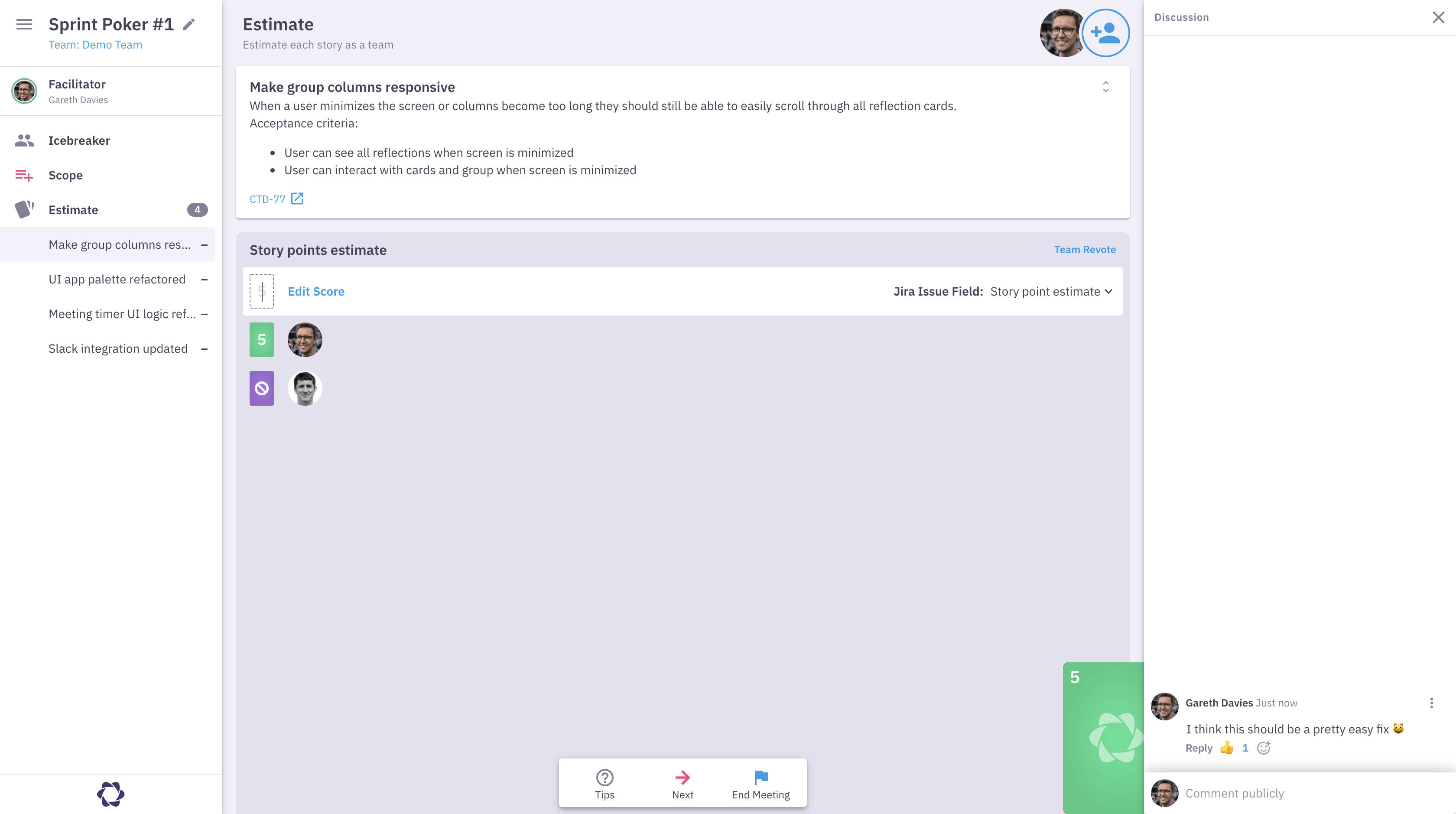 Estimattion phase Parabol Sprint Poker Parabol sprint poker estimation phase: results & discussion