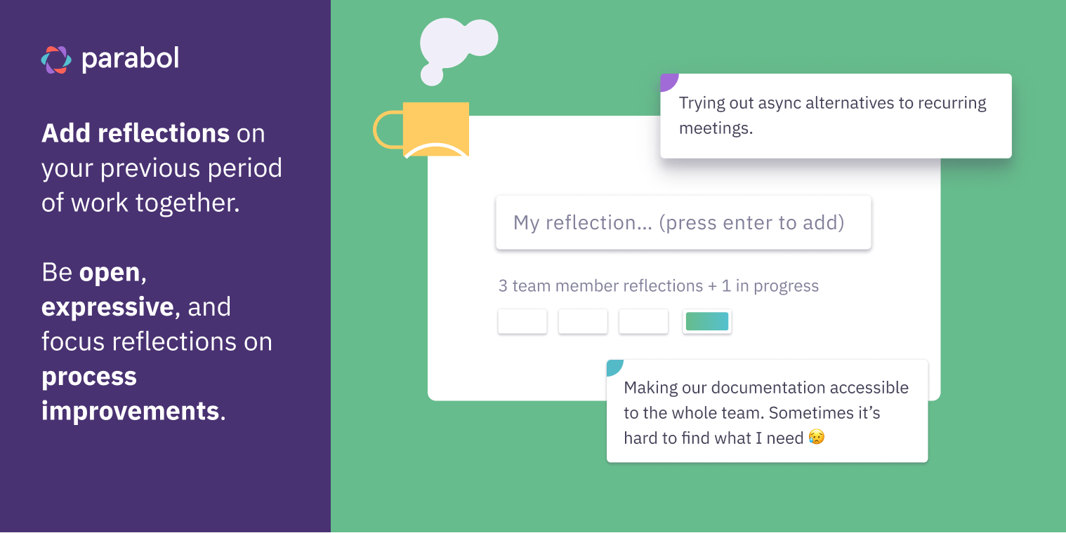 Adding reflections in Parabol retrospectives