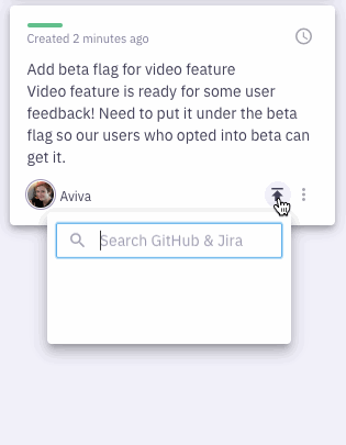 Sending a task from Parabol to GitHub
